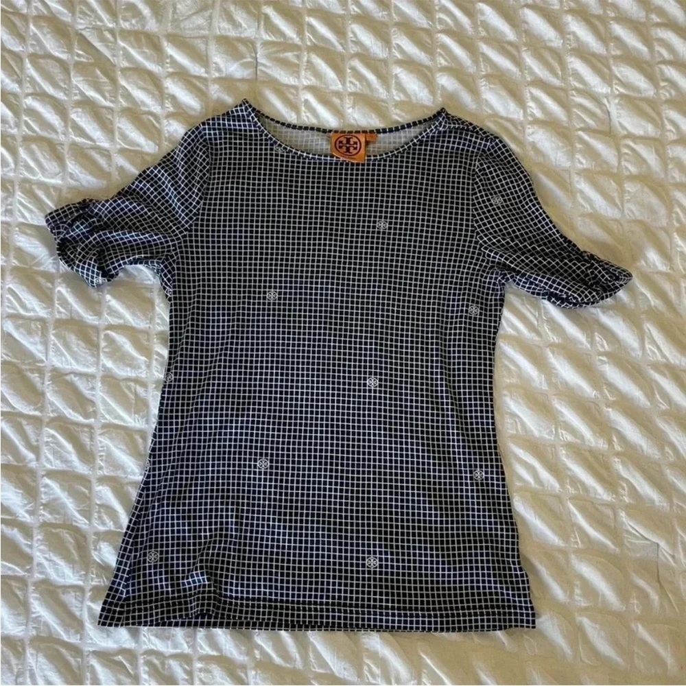 Tory Burch Square silk tee